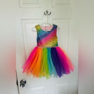Rainbow Sequin Girls Dress size 2T